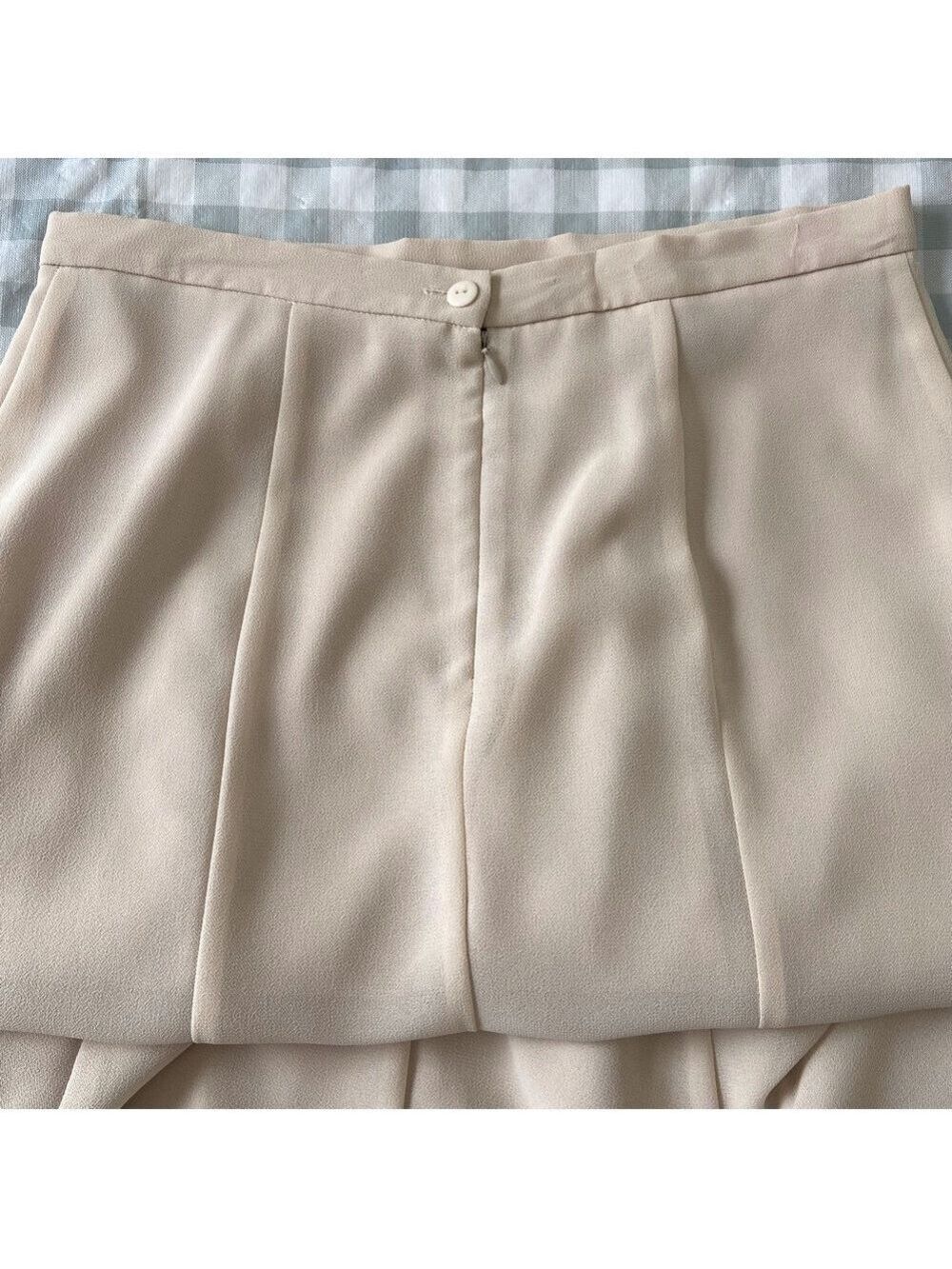 Joseph Ribkoff Nude Crepe Midi Skirt Size 8 Romantic Feminine Oldies Chic - Picture 7 of 12
